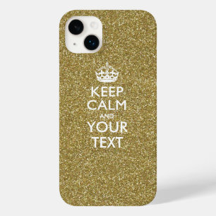 Gepersonaliseerd BLIJF KALM EN Uw Tekst Case-Mate iPhone 14 Plus Hoesje