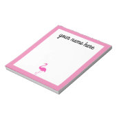 Gepersonaliseerd Blocnote van Flamingo (Gedraaid)