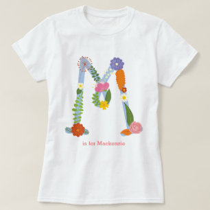 Gepersonaliseerd bloem (M) T-shirt