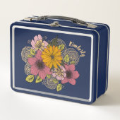 Gepersonaliseerd bloemboeket Lunchbox (Voorkant)