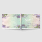 Gepersonaliseerd  bloemen bruiloft gastenboek (Volledig)