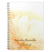 Gepersonaliseerd Bloemen & Elegant Golden Notitieb Notitieboek (Voorkant)