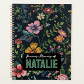 Gepersonaliseerd bloemengeheugen planner (Voorkant)