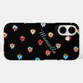 gepersonaliseerd bloemontwerp . gekleurde bloemen Case-Mate iPhone case (Achterkant (horizontaal))