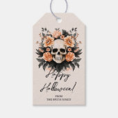 Gepersonaliseerd  bloemschedel cadeaulabel (Voorkant)