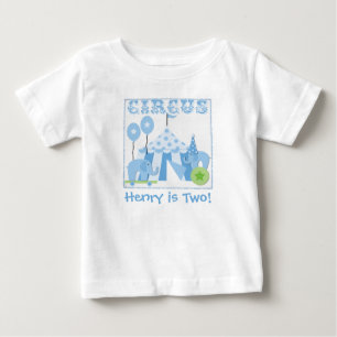 Gepersonaliseerd Blue Step Right Up Circus Tshirt