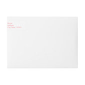 Gepersonaliseerd Blush roze en White Stripes Patte (Voorkant)
