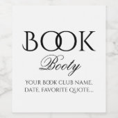 Gepersonaliseerd boek Booty Wijn Label Etiket (Enkel label)