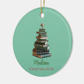 Gepersonaliseerd boek Kerstboom Ornament (Links)