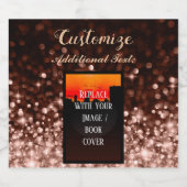 Gepersonaliseerd boek Lancering Roos Gold Sparkling Wijnetiket (Enkel label)