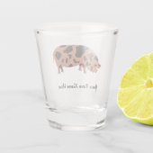 Gepersonaliseerd Boerderij KuneKune Pig Shot Glas (Achterkant)
