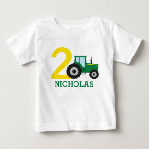 Gepersonaliseerd Boerderij Tractor Birthday Shirt