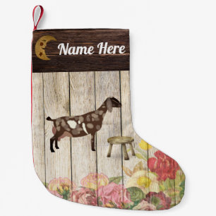 Gepersonaliseerd Boerderij van nobelse melkgeiten Kleine Kerstsok