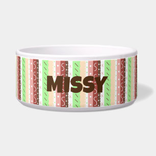 Gepersonaliseerd Boho-patroon Voerbakje