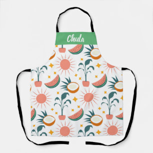 Gepersonaliseerd Boho-stijldruk over Schort