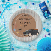 Gepersonaliseerd Bord voor retro-auto op zaterdag (Feest)