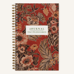 Gepersonaliseerd botanisch Victoriaans tijdschrif Notitieboek