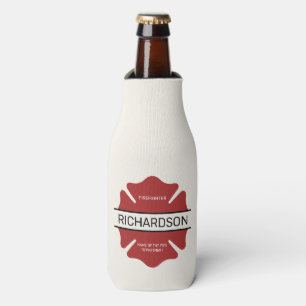 Gepersonaliseerd brandweerman rood Logo symbool Flesjeskoeler