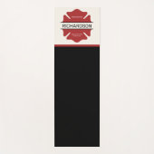 Gepersonaliseerd brandweerman rood Logo symbool Yogamat (Voorkant)