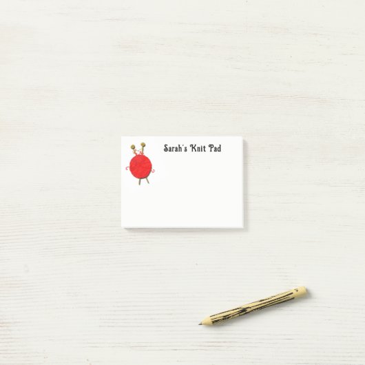 Gepersonaliseerd breigeschenk post-it® notes (Op bureau)