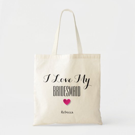 Gepersonaliseerd Bridesmaid Tas Gift Bag (Voorkant)