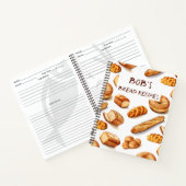 Gepersonaliseerd broodrecept notitieboek (Binnen)