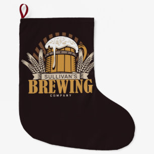 Gepersonaliseerd brouwerijbassins voor brouwerijen grote kerstsok