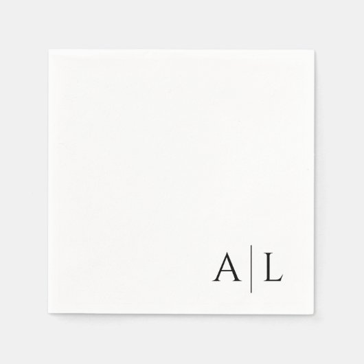 Gepersonaliseerd bruidsservetten servet (Voorkant)