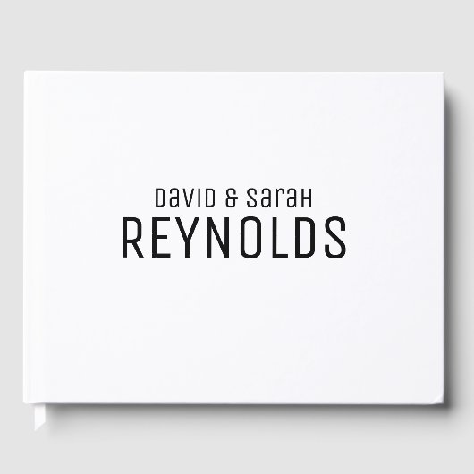 Gepersonaliseerd bruiloft gastenboek (Voorkant)