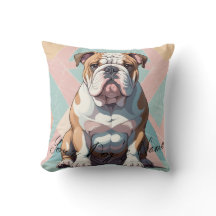 Gepersonaliseerd bulldogkussen