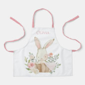 Gepersonaliseerd Bunny Rabbit roze Schort (Voorkant)