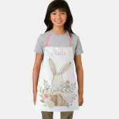 Gepersonaliseerd Bunny Rabbit roze Schort (Insitu)