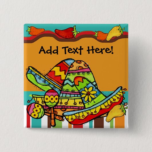Gepersonaliseerd Button Fiesta (Voorkant)