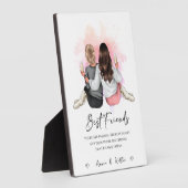 Gepersonaliseerd cadeau voor beste vriend, kerstca fotoplaat (Zijkant)