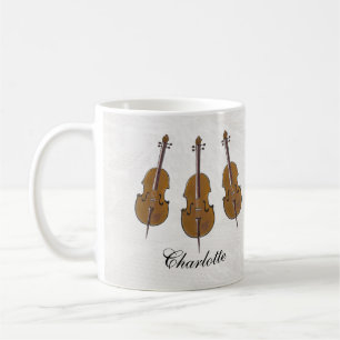 Gepersonaliseerd cadeau voor cello koffiemok