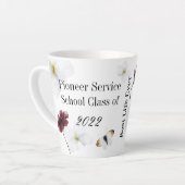 Gepersonaliseerd cadeau voor JW pionier 2022 Latte Mok (Linkerhoek)