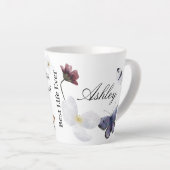 Gepersonaliseerd cadeau voor JW pionier 2022 Latte Mok (Rechterhoek)