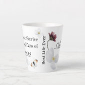 Gepersonaliseerd cadeau voor JW pionier 2022 Latte Mok (Voorkant)
