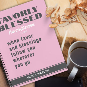 Gepersonaliseerd cadeau voor vrouwen roze motivati notitieboek