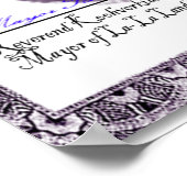 Gepersonaliseerd cadeaucertificaat voor volwassen poster (Hoek)