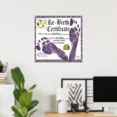 Gepersonaliseerd cadeaucertificaat voor volwassen poster (Thuiskantoor)