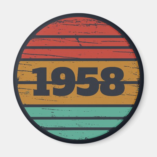 Gepersonaliseerd cadeauidee voor verjaardagen magneet (Voorkant)