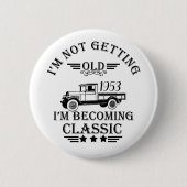 Gepersonaliseerd  cadeauidee voor verjaardagen ronde button 5,7 cm (Voorkant)