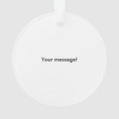 Gepersonaliseerd Canada Maple Leaf Ornament (achterkant)