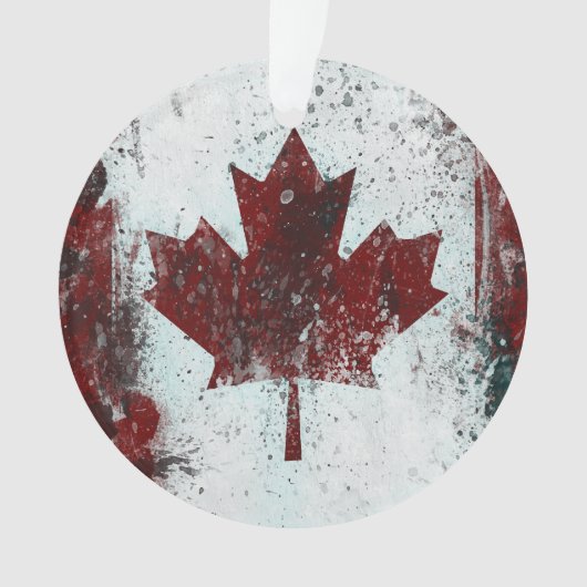 Gepersonaliseerd Canada Maple Leaf Ornament (voorkant)
