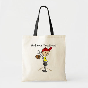 Gepersonaliseerd Canvas tas Baseball Player