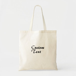 Gepersonaliseerd Canvas tas met naam en tekst