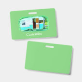 Gepersonaliseerd caravan camper badge (Voor- en achterkant)