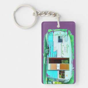 Gepersonaliseerd caravan gypsy casa sleutelhanger