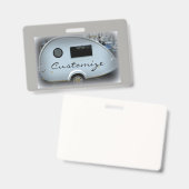 Gepersonaliseerd caravan teardrop camper badge (Voor- en achterkant)